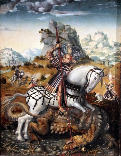 Saint Georges à cheval - workshop of Lucas Cranach the Elder